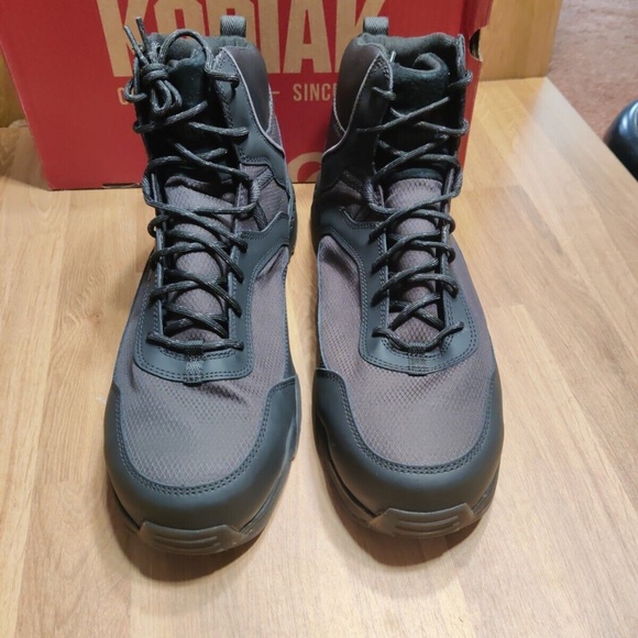 Kodiak Men Black Work Boots MKT1 Composit Toe Weatherproof Size 15W Wide NEW - Picture 2 of 11